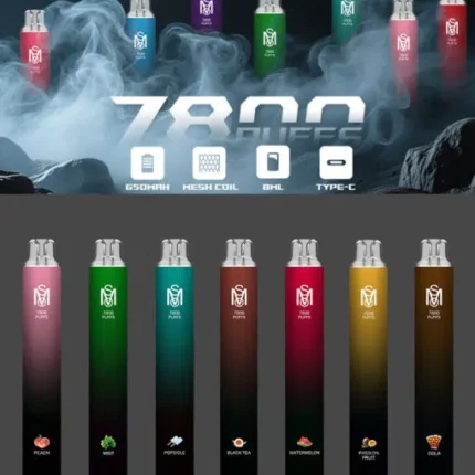 Mso Puffs爅嘶超大容量7800口 拋棄式電子煙 台灣現貨